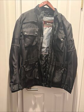 BILT Men's Black Textile Performance  motorcycle Jacket